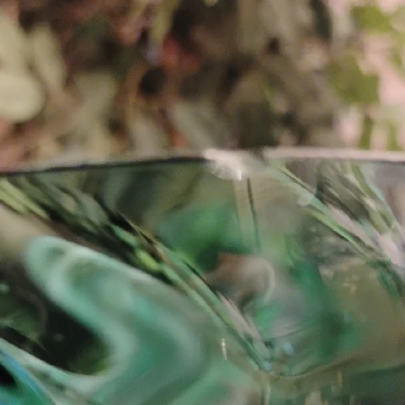 Vintage Elegant Green Glass Vase (Set Of 2) - Picture 10 of 13